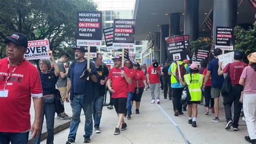 Texas' first hotel worker strike continues in Houston