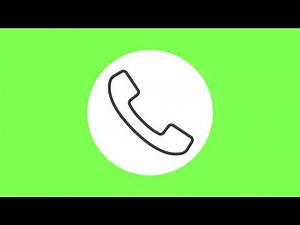 Phone Icon - Logo Animated | Green Screen | Free Download | 4K 60 FPS!