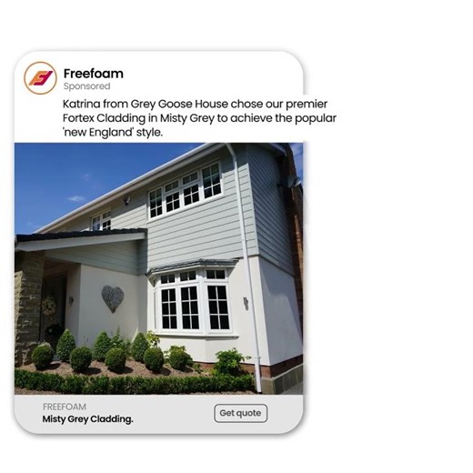 Eye catching and effortlessly elegant exterior cladding