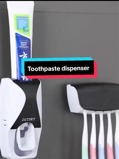 No more messy sinks or wasted toothpaste! This automatic toothpaste dispenser gives you the perfect amount with just one press...A must-have for every modern bathroom! 🦷✨ #ToothpasteDispenser #BathroomEssentials #SmartLiving #PuritysEssentials