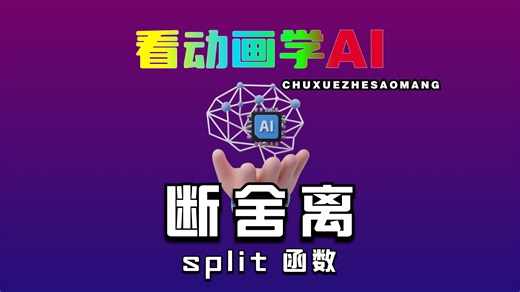 看动画学AI，Python 字符串的断舍离，split 函数解析
