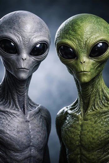 A grey and green alien. #ai #greenalien #greyalien #alien #aliens