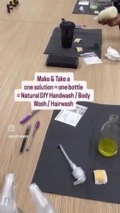 Make Natural #handwash #bodywash Week 6 #back2basics #workshop #ecofriendly #glassbottles
