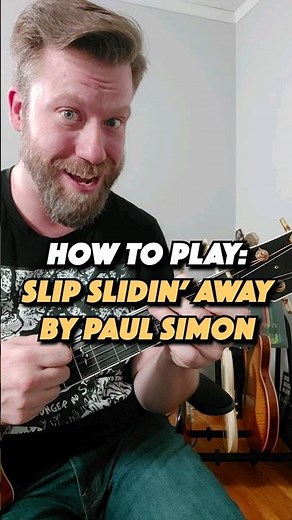 How To Play: Slip Slidin' Away by Paul Simon #guitarlesson #guitartutorial #paulsimon