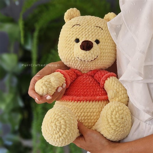 Crochet Winnie the Pooh Pattern | Amigurumi Disney-inspired Plush - Etsy UK
