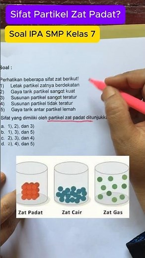 Discussion of Science Questions for Junior High School Grade 7 ~ The Properties of Solid Particle...
