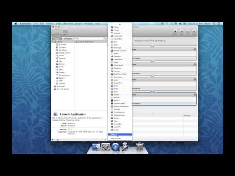 Open many applications with one click on a Mac using Automator