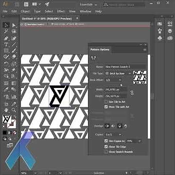 How to make monogram logo patterns in illustrator