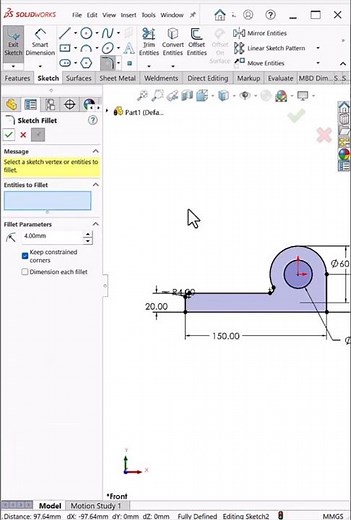 Simple Extrude Exercise in SolidWorks | Beginner Practice #shorts #solidworks #shortfeed