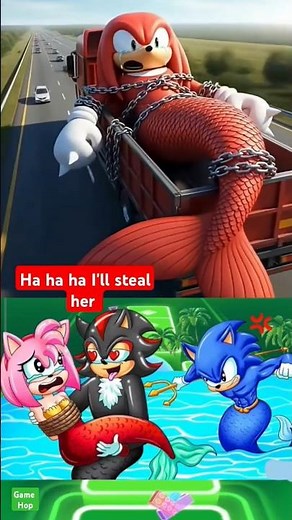 Mermaid Sonic Proposes to Amy… But Shadow Attacks! 😢 | Tiles Hop Drama #sonic #tileshop #marryme