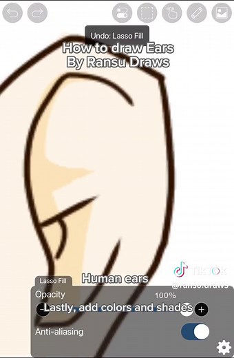 How to Draw Ears Tutorial