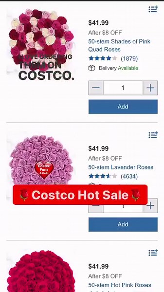 1.2K views | Did you know about the annual sale on 50-count roses ...