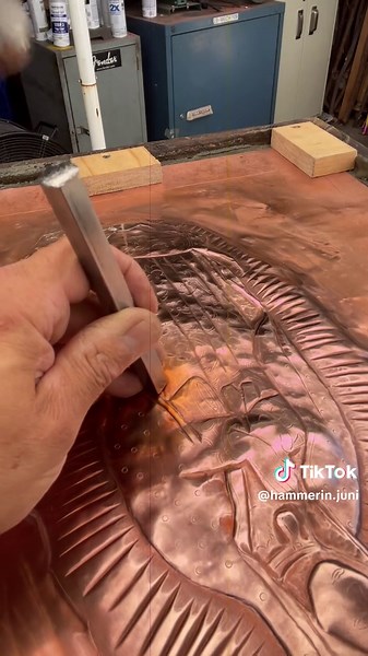 Virgin of Guadalupe copper art tutorial: step-by-step