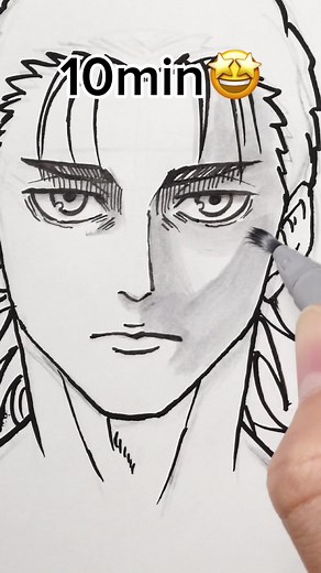 Eren Challenge - Speed Drawing Attack on Titan Character