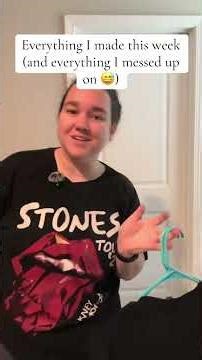 Everything I made and messed up this week 🤣 #sewing #embroidery