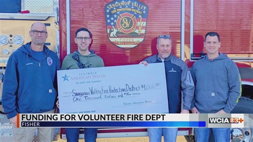 Central Illinois volunteer fire department gets $30,000 in grants