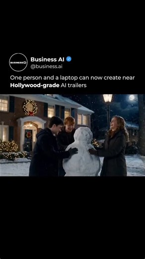 AI • Artificial Intelligence • Tech on Instagram: "One person with nothing more than a laptop is now capable of producing AI trailers that feel almost Hollywood level 🎬 In the video, a full cinematic trailer unfolds featuring familiar faces from across pop culture. Characters resembling Deadpool, John Wick, Kevin from Home Alone, and Harry Potter appear together, speaking, reacting, and sharing the screen like a real crossover movie. The pacing, dialogue, camera angles, and dramatic tone all fe