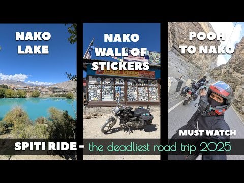 POOH TO NAKO AMAZING 🤩 SAFAR ON MY SPLENDOR | SPITI VALLEY ROAD TRIP EP -8 | khab Bridge | Nako Lake
