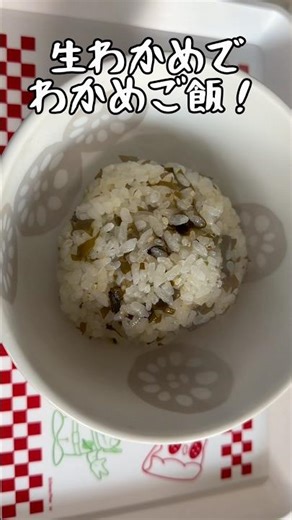 生わかめでわかめご飯‼︎からのTKG‼︎いただきますよぉ〜‼︎ #ベイビーやしのき大冒険 #卵かけご飯