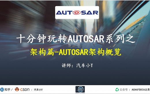 十分钟玩转AUTOSAR系列之架构篇01-AUTOSAR架构概览
