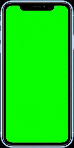 mobile green screen frame No copyright