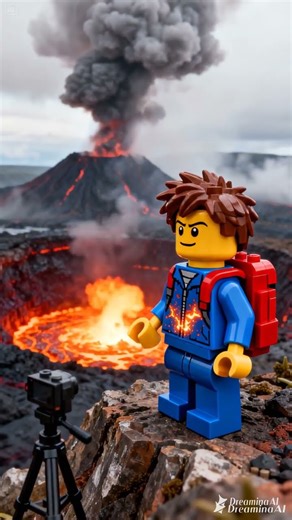 LEGO Lava Lake EXPOSED! 🌋🔥 #legoanimation #lego #legoadventure #legofantasy #legoshorts #legostory