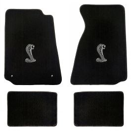 Carpeted Floor Mat Set W/ Cobra Logo Mustang 94-04