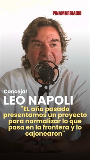 Pinamardiario on Instagram: "@leo_napoli24 hablo sobre la problemática de La Frontera y sobre el proyecto que impulso en año pasado y que según sus palabras fue cajoneado ."