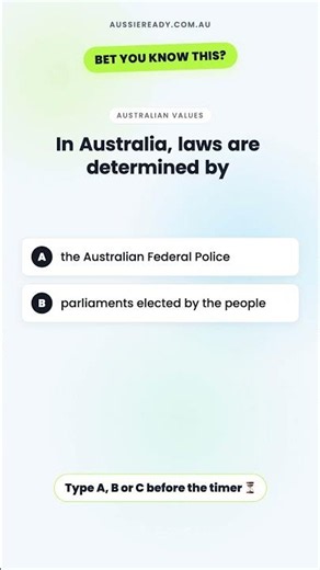 Bet you know this Australian Citizenship Test question 🇦🇺 #shorts
