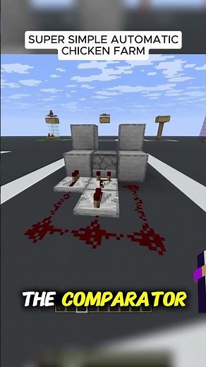 How to build an AUTOMATIC CHICKEN FARM in Minecraft #minecraft #gaming #mc #fun