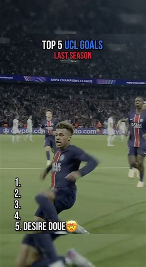 Top 5 UCL Goals Last Season #football #ucl #fyp