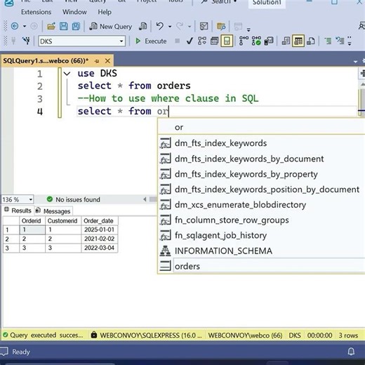 🎬 SQL WHERE Clause – Explained in 60 Seconds