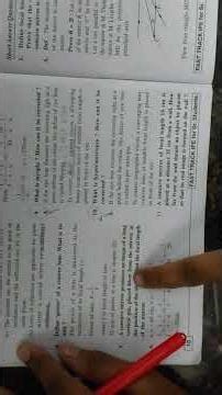 Ray optics 2 marks problems 🤔 imp or not