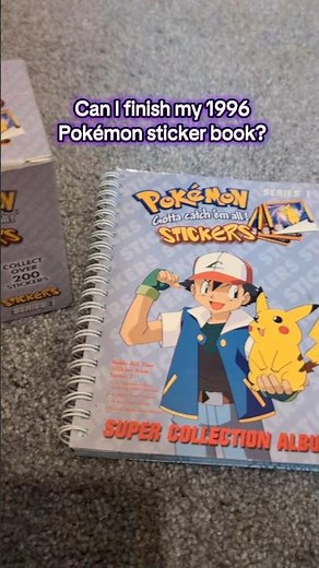Pokémon sticker book from 1996 😮 #pokemon #pokémon #pokemon151 #stickers #stickerbook #packopening