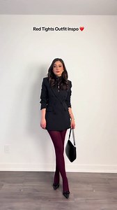 Red Tights Outfit Inspo|TikTok