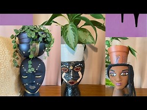 DIY Mannequin Head Planters