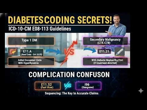 DIABETES MELLITUS-1 - ICD-10-CM Coding Guidelines (E11.A ) || IPDRG-Day 20 || Telugu Version