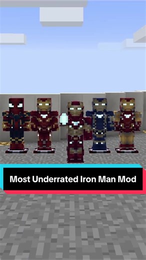 Sry ab the repost I need the views The most underrated Iron Man mod in Minecraft might actually be the best one ever made. This is the Fisk’s Superheroes Mod with the Soul Industries Hero Pack on Minecraft 1.7.10, and it adds almost every Iron Man suit from the MCU — Mark 1 all the way through nano suits like Mark 50 and Mark 85, plus War Machine armors, Hulkbusters, Iron Legion drones, and insane suit transformations. Every suit has full animations, HUDs, weapons, flight systems, repulsors, las