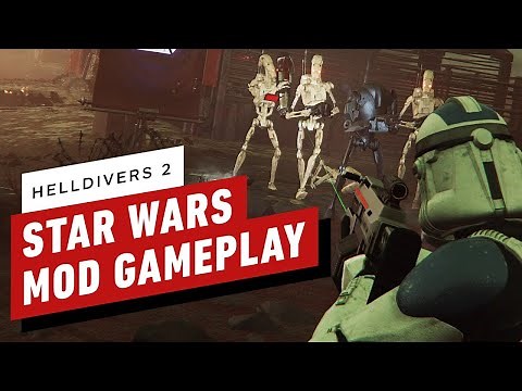 Helldivers 2 Star Wars Mod Gameplay (4K 60FPS)