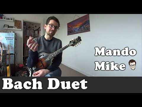 Bach Minuet - Duet for 2 mandolins - Mandolin Lesson (Beginner & Intermediate)