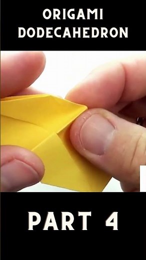 Origami Dodecahedron Tutorial 🌟 How to Fold a Stunning 12-Sided Paper Polyhedron Part 4