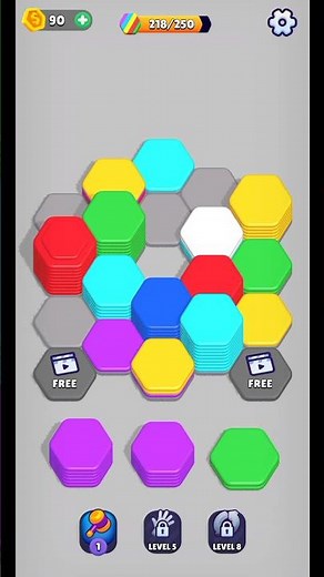 Hexa Sort - Android and iOS #gameplayshorts