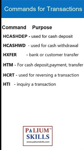 Finacle EXPERT Shares TOP Transaction Commands Secrets