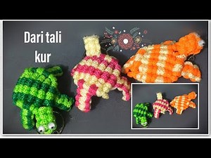 Diy macrame turtle keychain by nasiudug