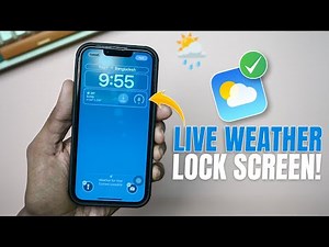 Add Animated Weather on Your Lock Screen Wallpaper on iPhone | iPhone Weather Lock Screen