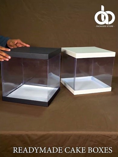 Transparent PVC Cake Boxes | Stylish & Functional