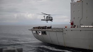 USS Rodney M. Davis Conducts Replenishment at Sea with USNS Pecos