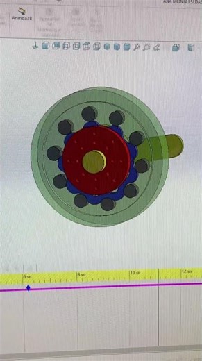 Cycloidal Drive Solidworks #engineering #3danimation #ai #robot #mechanic