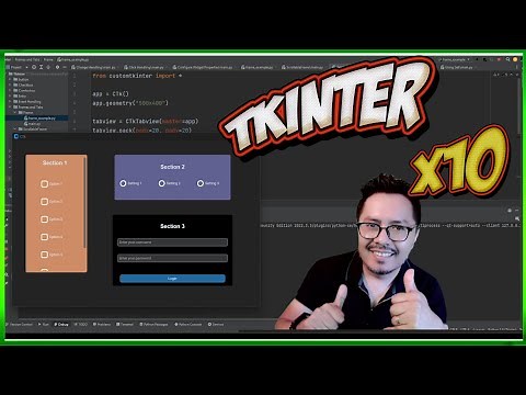 Make Tkinter look 10 times better (CustomTkinter) Python