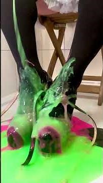 Sissy Laura’s shoes get filled with Gunge!
